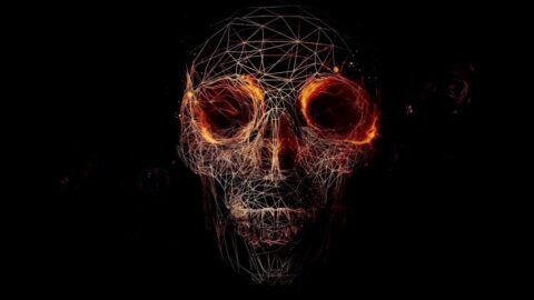 3D Scary Skull Abstract Shapes – Free Live Wallpaper